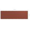 Terracotta Balcony Screen 120x400 cm | Waterproof Oxford Fabric