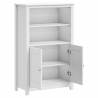 BERG White Bathroom Cabinet - Solid Pine Wood, 69.5x34x110 cm