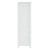 BERG White Bathroom Cabinet - Solid Pine Wood, 69.5x34x110 cm