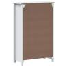 BERG White Bathroom Cabinet - Solid Pine Wood, 69.5x34x110 cm