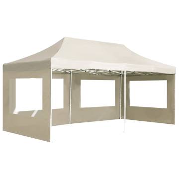 Professional Folding Party Tent with Walls 6x3m Cream