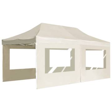 Professional Folding Party Tent with Walls 6x3m Cream