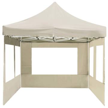 Professional Folding Party Tent with Walls 6x3m Cream