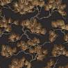 DUTCH WALLCOVERINGS Pine Tree Wallpaper - Black & Gold