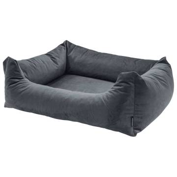 Madison Velvet Dog Bed - Cozy Comfort in Grey | 120x95cm