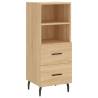 Stylish Highboard Sonoma Oak - Engineered Wood Storage Cabinet