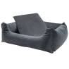 Madison Velvet Dog Bed - Cozy Comfort in Grey | 120x95cm