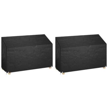 Durable Garden Bench Covers - 2 Pcs, UV & Water-Resistant