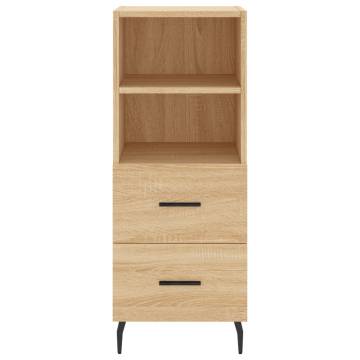 Stylish Highboard Sonoma Oak - Engineered Wood Storage Cabinet