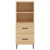 Stylish Highboard Sonoma Oak - Engineered Wood Storage Cabinet