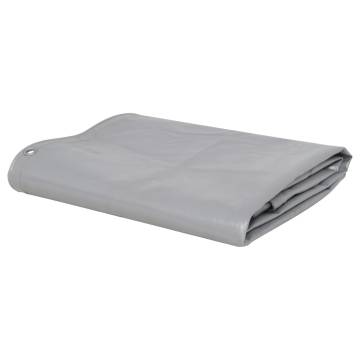 Heavy-Duty Grey Tarpaulin 650 g/m² 5x6 m - Versatile Protection