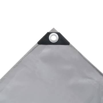 Heavy-Duty Grey Tarpaulin 650 g/m² 5x6 m - Versatile Protection