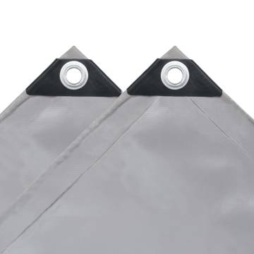 Heavy-Duty Grey Tarpaulin 650 g/m² 5x6 m - Versatile Protection