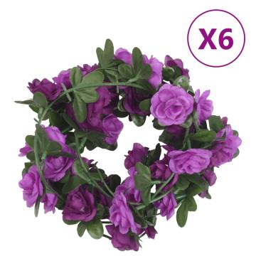 Artificial Flower Garlands - Light Purple 240 cm | Hipo Market