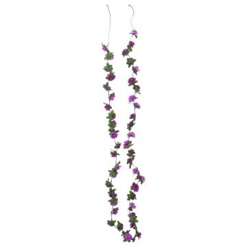 Artificial Flower Garlands - Light Purple 240 cm | Hipo Market