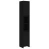 Stylish Black Bathroom Cabinet - 30x30x183.5 cm