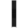 Stylish Black Bathroom Cabinet - 30x30x183.5 cm