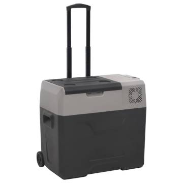 Cool Box with Wheel and Adapter - Portable 50L Cooler