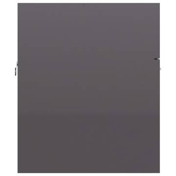 High Gloss Grey Sink Cabinet - Stylish Bathroom Storage | HipoMarket