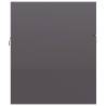 High Gloss Grey Sink Cabinet - Stylish Bathroom Storage | HipoMarket