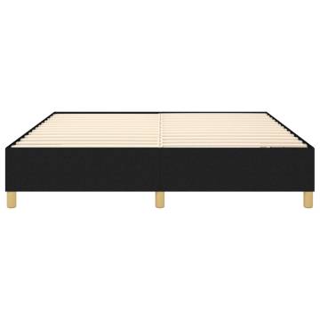 Box Spring Bed Frame Black 180x200 cm | Super King Fabric