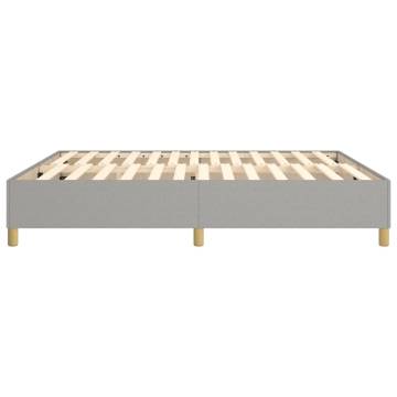 Light Grey Box Spring Bed Frame 180x200cm | Hipomarket