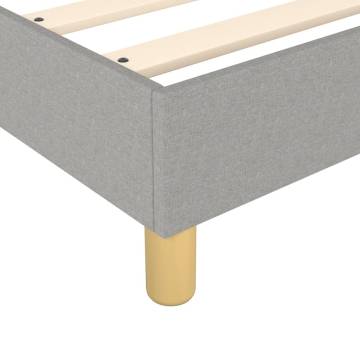 Light Grey Box Spring Bed Frame 180x200cm | Hipomarket