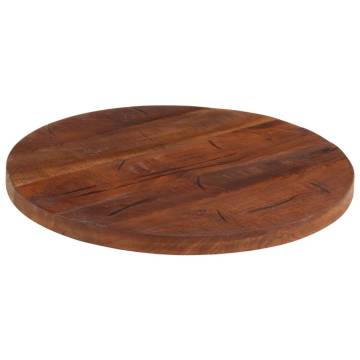 Round Solid Wood Table Top Ø 60x2.5 cm - Reclaimed Charm