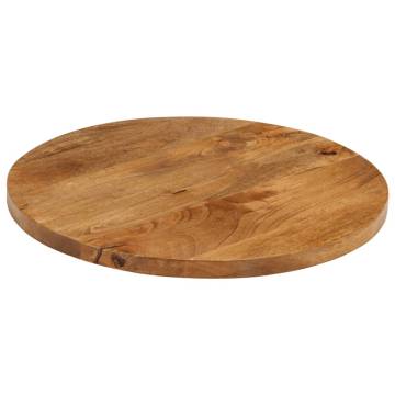 Round Solid Wood Mango Table Top Ø 40x3.8 cm | Hipo Market