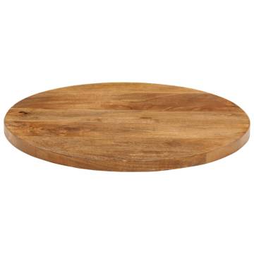 Round Solid Wood Mango Table Top Ø 40x3.8 cm | Hipo Market