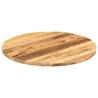 Round Solid Wood Table Top Ø 80x1.5 cm - Rustic Mango Finish