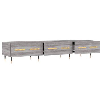 Stylish Grey Sonoma TV Cabinet - 150x36x30 cm Engineering Wood