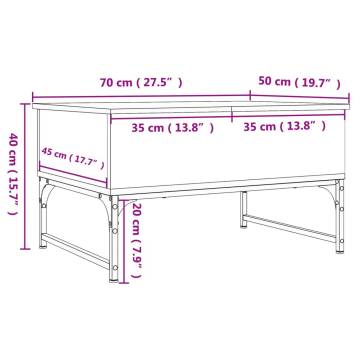 Elegant Black Coffee Table 70x50x40 cm - Stylish & Durable