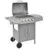 Gas Barbecue Grill 4+1 Cooking Zone Silver Colour silver Number of 1 