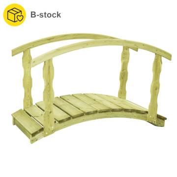 B-Stock Garden Bridge 170x74 cm - Rustic Solid Pine Wood