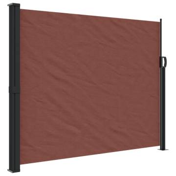 Retractable Side Awning Brown 160x600 cm | Hipomarket UK