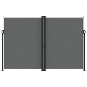 Retractable Side Awning Anthracite 220x600 cm - Hipomarket