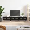 TV Cabinet Black 150x36x30 cm Engineered Wood Colour black Quantity in Package 1 