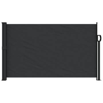 Retractable Side Awning Black 120x500 cm | Outdoor Privacy Screen