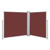 Retractable Side Awning Brown 117x600 cm | Hipomarket