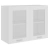 Hanging Glass Cabinet White 80x31x60 cm - Stylish Storage