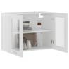 Hanging Glass Cabinet White 80x31x60 cm - Stylish Storage