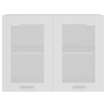 Hanging Glass Cabinet White 80x31x60 cm - Stylish Storage