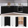 Corner Bottom Cabinet Black 75.5x75.5x81.5 cm Engineered Wood Colour black Quantity in Package 1 Model 1x corner bottom cabinet (2 doors) 75.5 cm Number of 