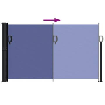 Retractable Side Awning Blue 120x300 cm - Privacy Screen