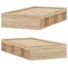 Sonoma Oak Bed Frame 90x190 cm - Modern & Practical Design