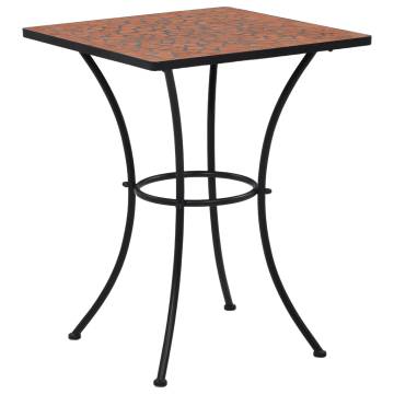 Mosaic Bistro Table Terracotta 60 cm Ceramic - Stylish & Sturdy