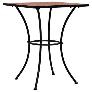 Mosaic Bistro Table Terracotta 60 cm Ceramic - Stylish & Sturdy