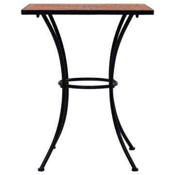 Mosaic Bistro Table Terracotta 60 cm Ceramic - Stylish & Sturdy