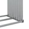 Log Holder Silver 120x45x210 cm - Galvanised Steel Storage